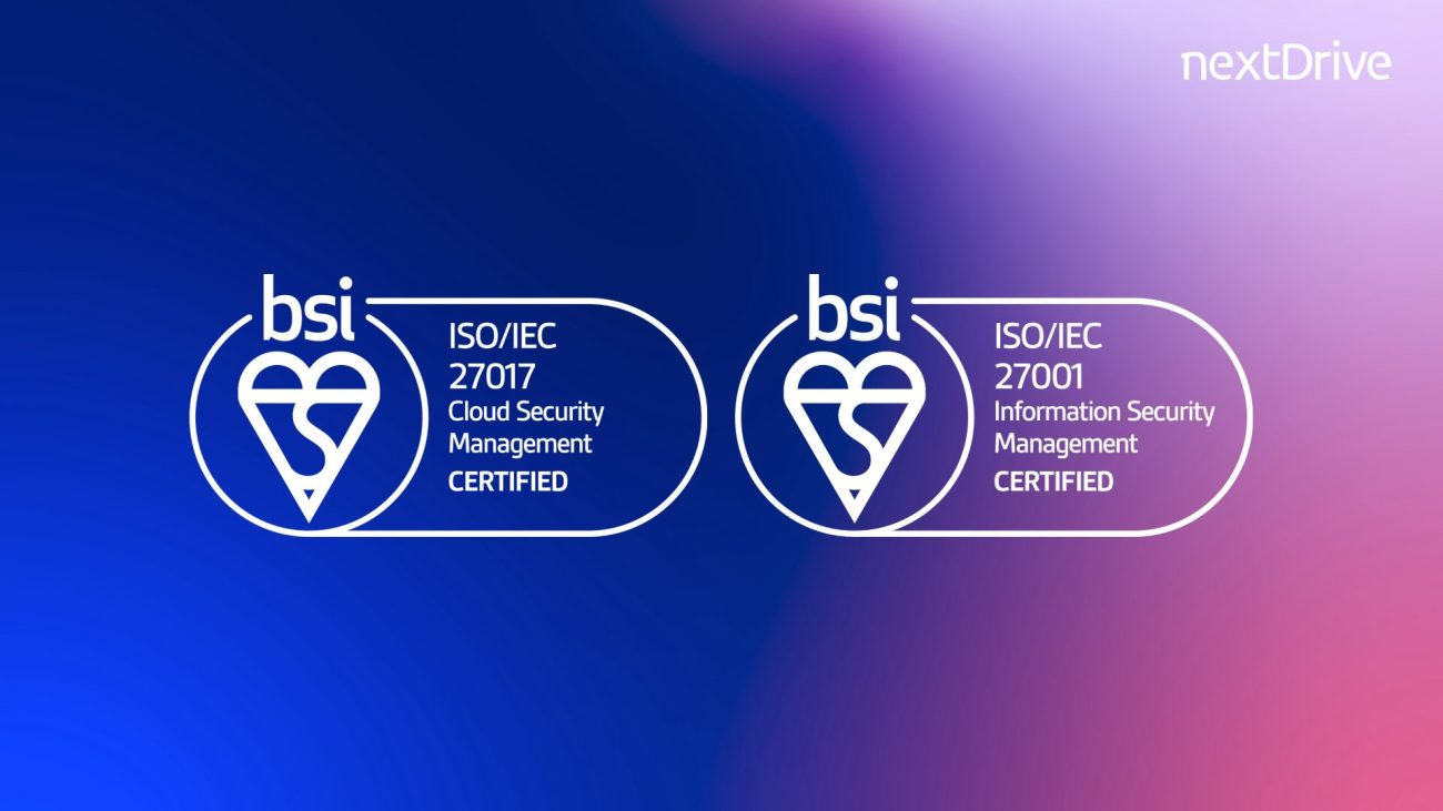NextDrive ISO27001 ISO27017